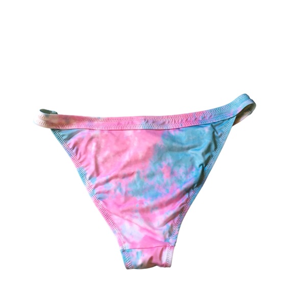 Re/done x Solid&striped Pink Tye Dye Bikini strapless top high waisted bottoms - Picture 15 of 16